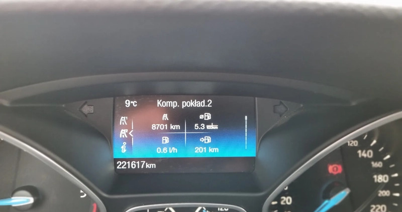 Ford Focus cena 35900 przebieg: 221000, rok produkcji 2016 z Lublin małe 254